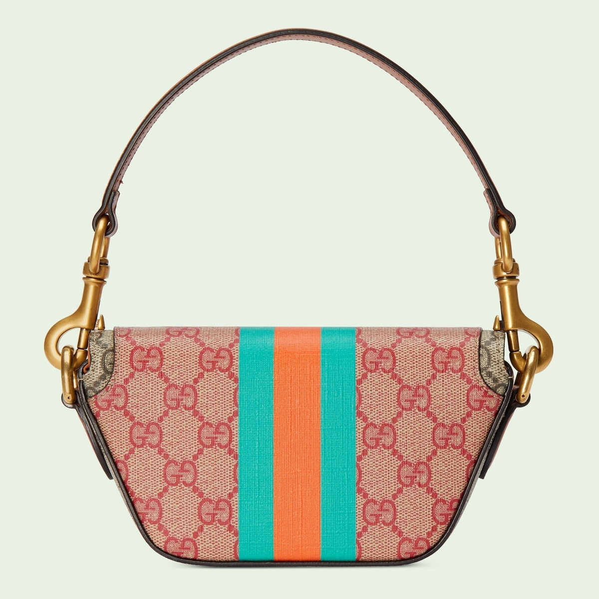 GG top handle mini bag with Web - 7