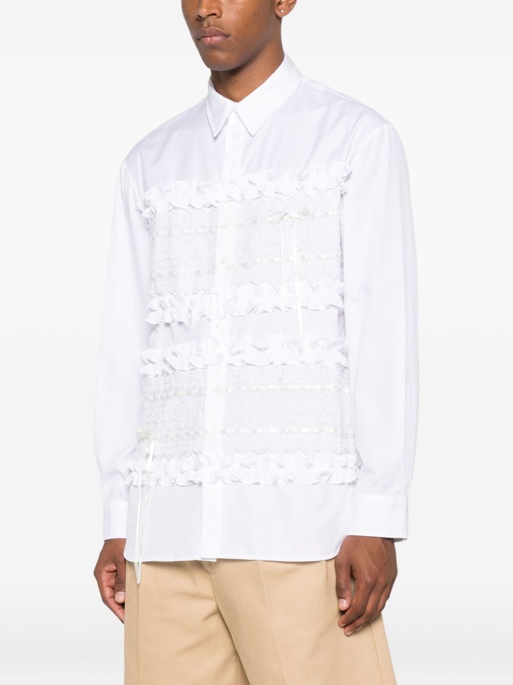 ruffled poplin shirt - 3