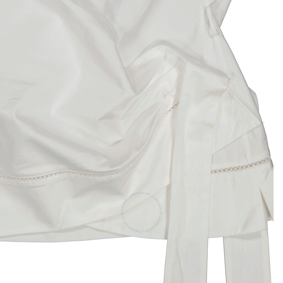 Studio Amelia Ladies White Giro Scarf Top - 7