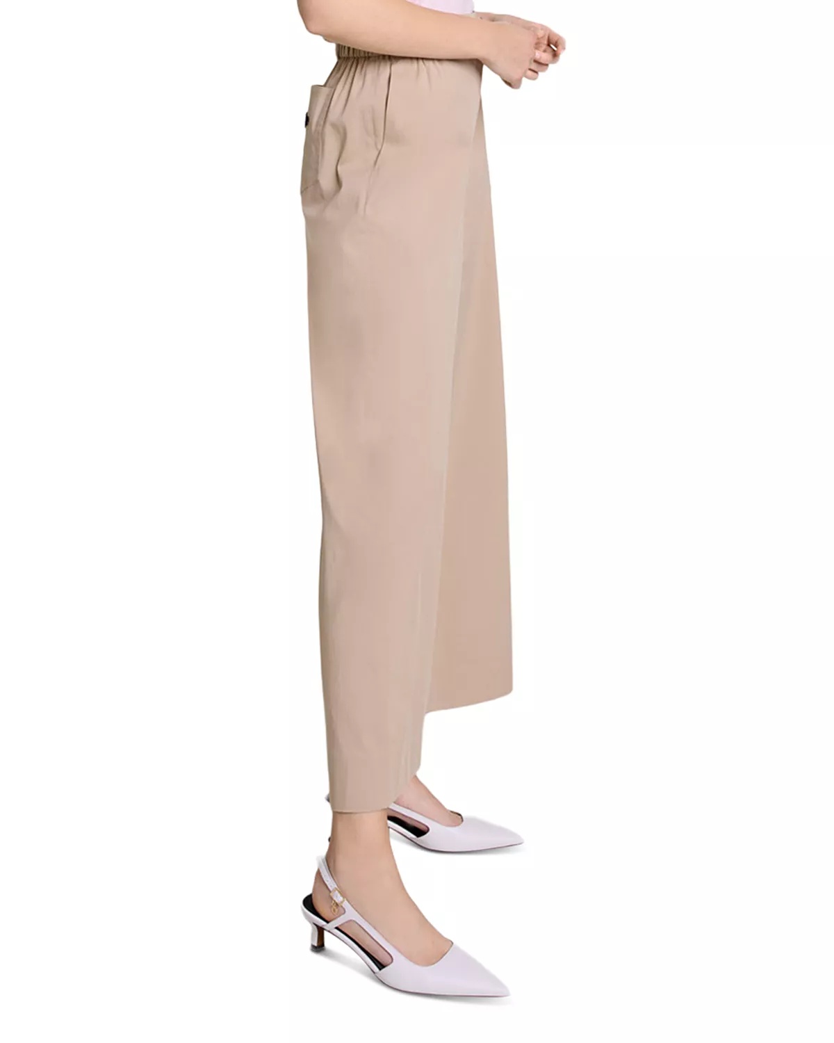 Piuma Wide Leg Gabardine Trousers - 4