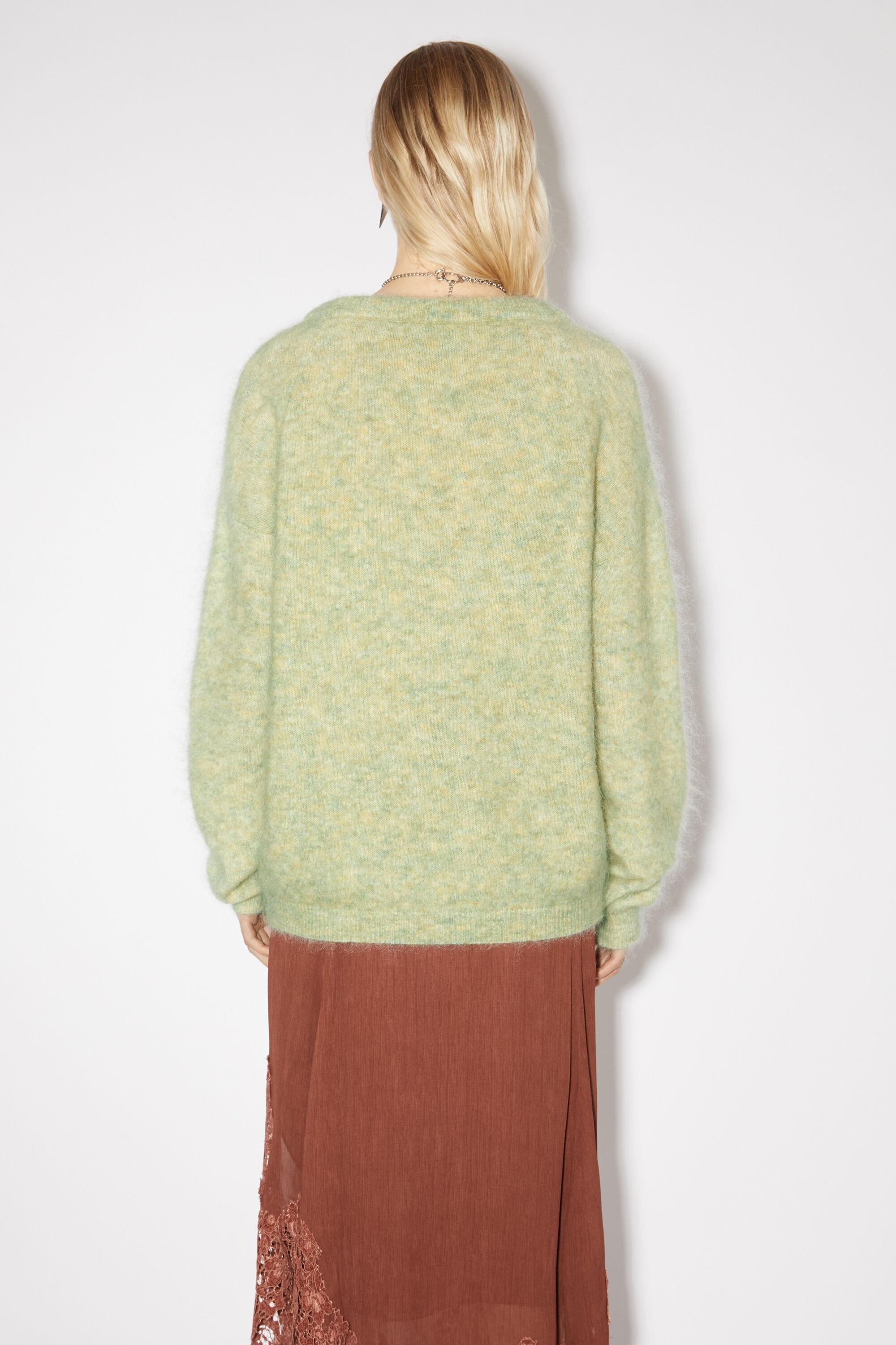 Wool mohair jumper - Pistachio Green - 3