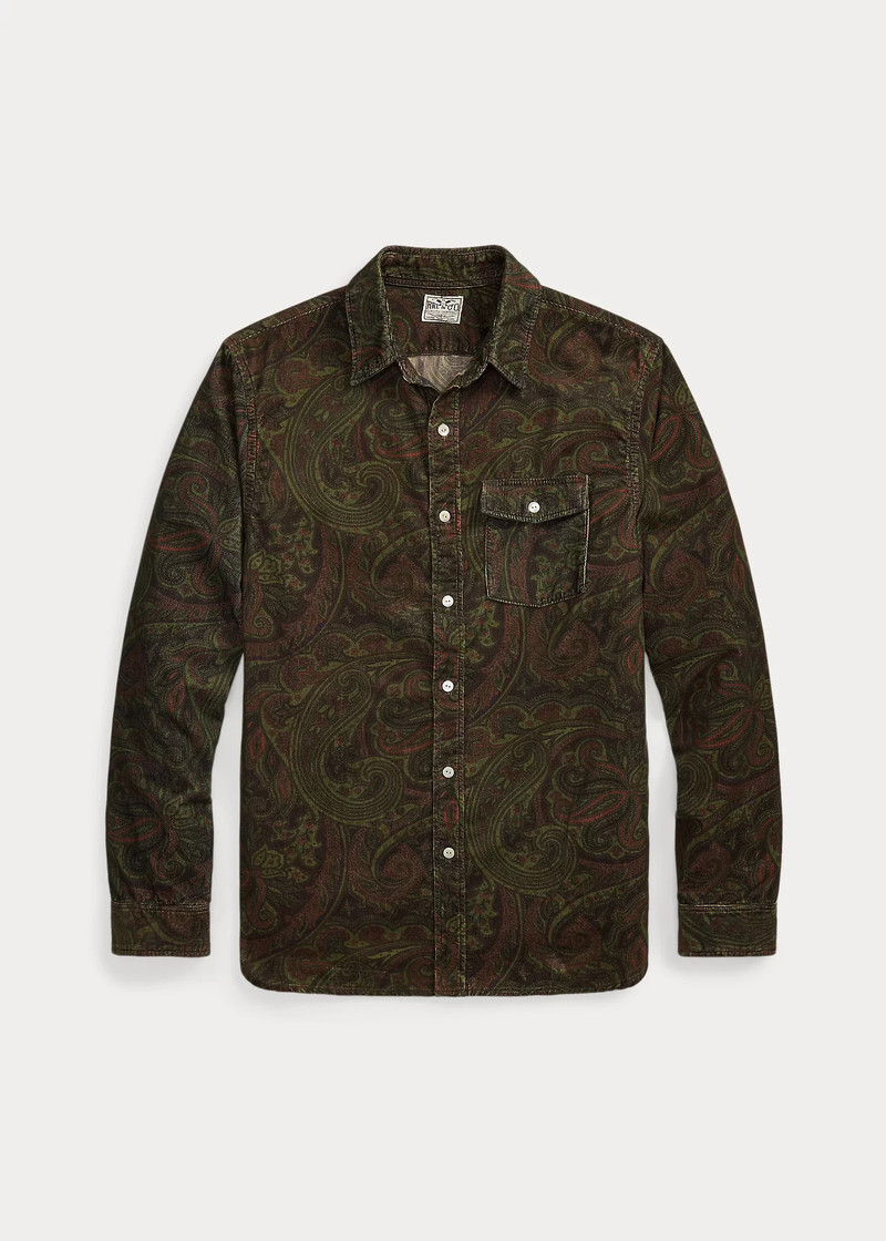 Paisley-Print Corduroy Workshirt 1
