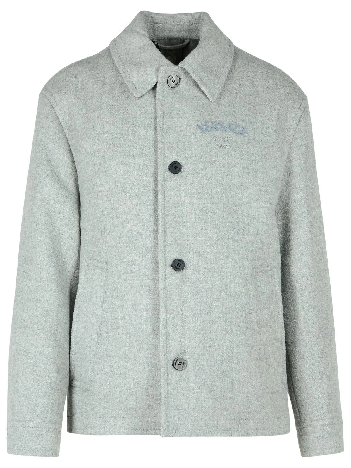 Versace Grey Wool Jacket - 1