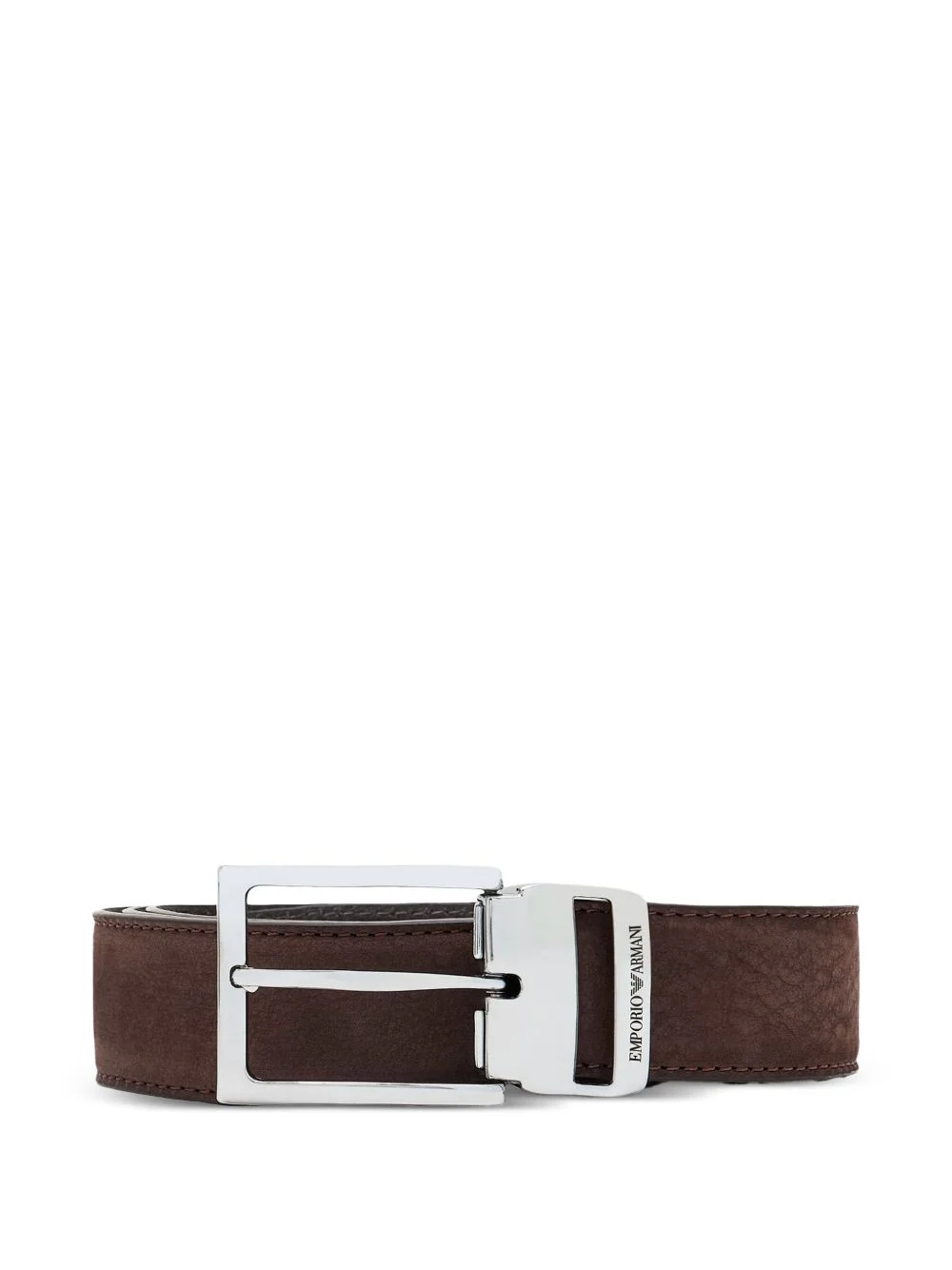 logo-engraved buckle belt - 1