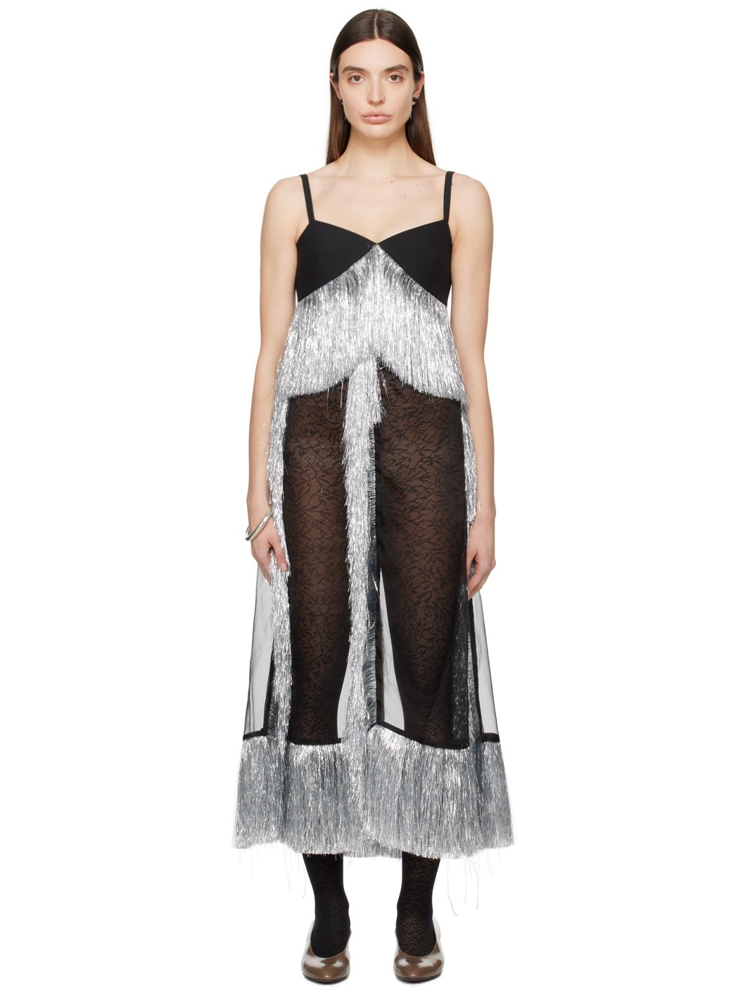 Black & Silver Adyson Maxi Dress - 1