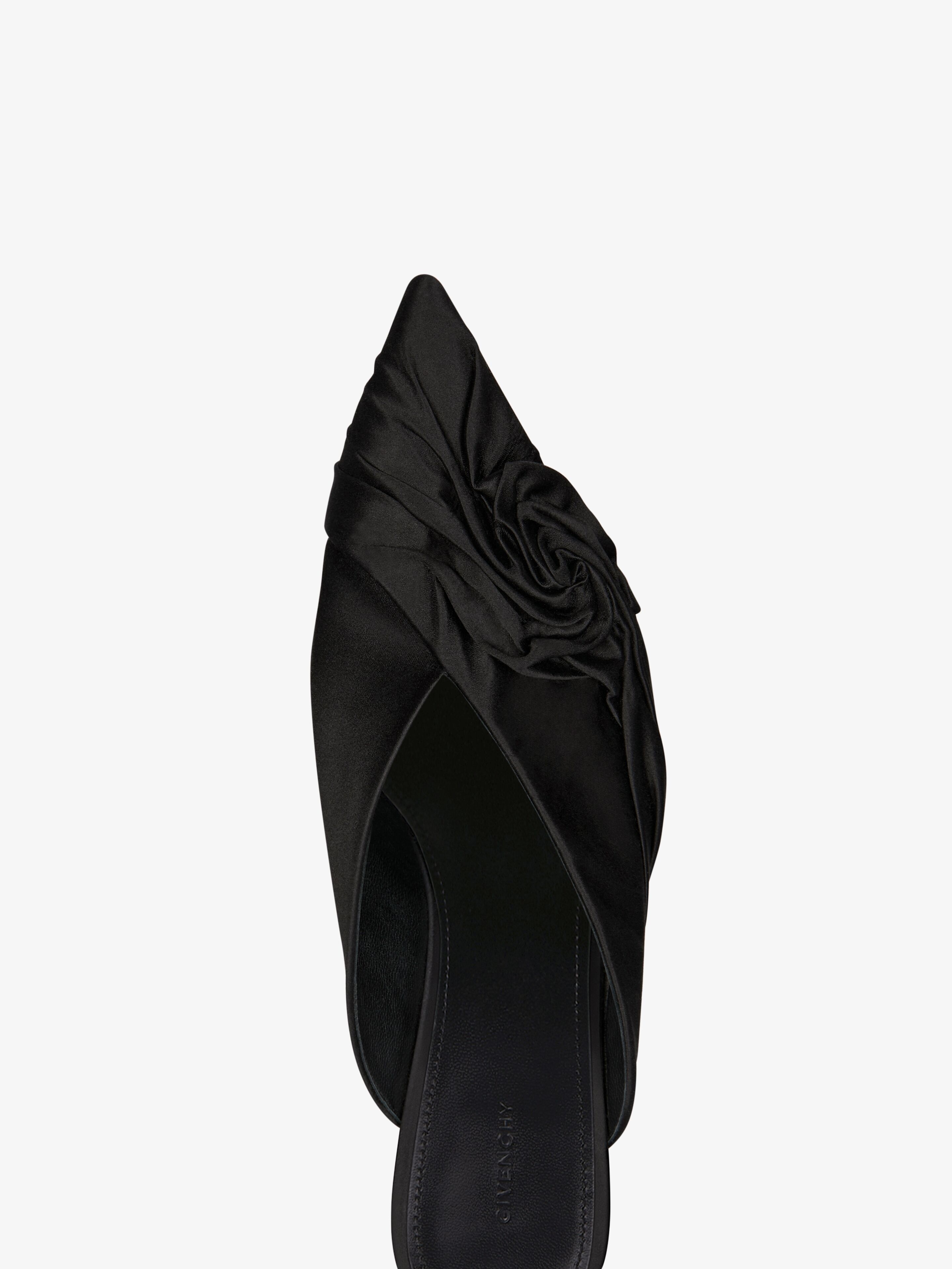 TWIST MULES IN SATIN - 6