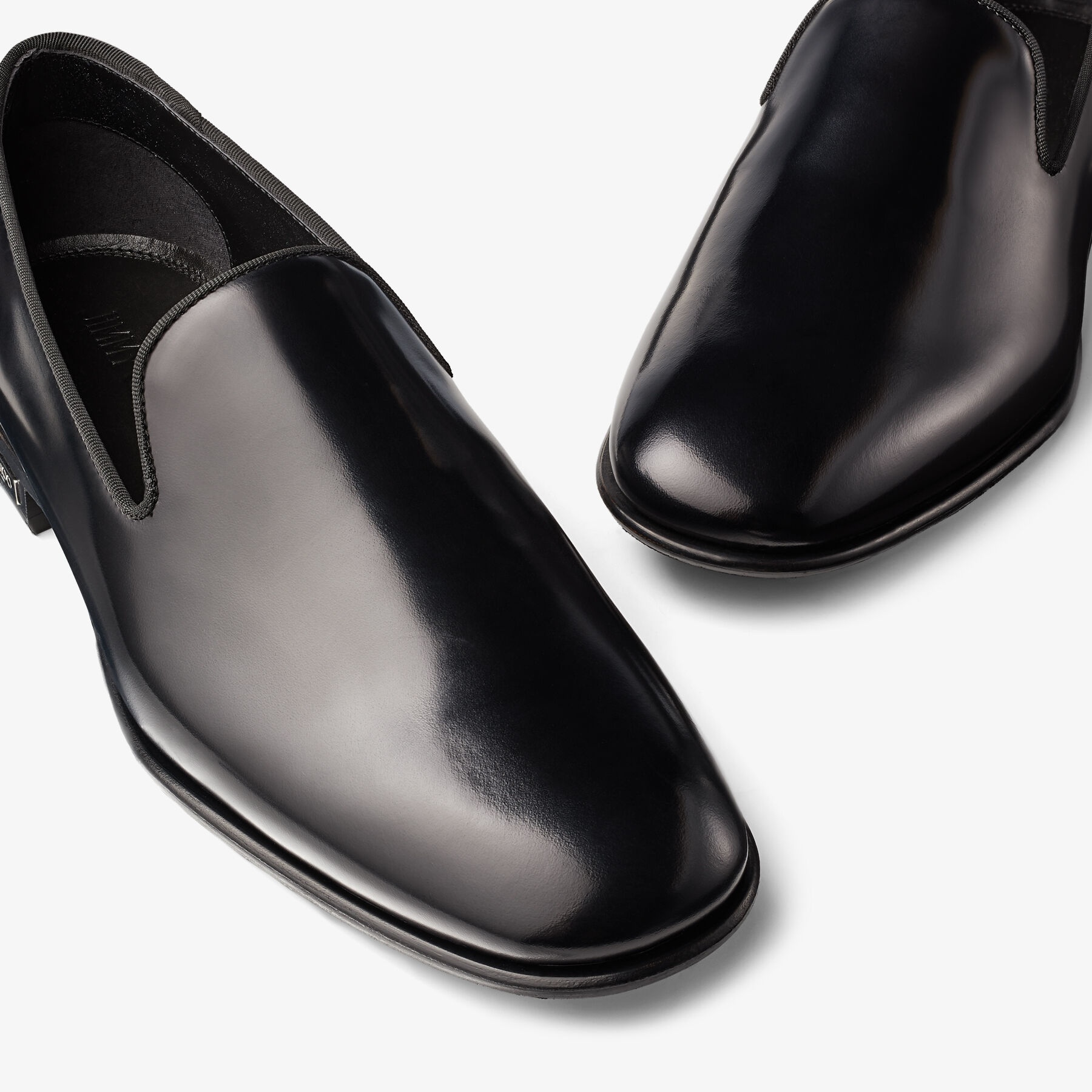 Thame
Black Shiny Calf Leather Slipper - 3