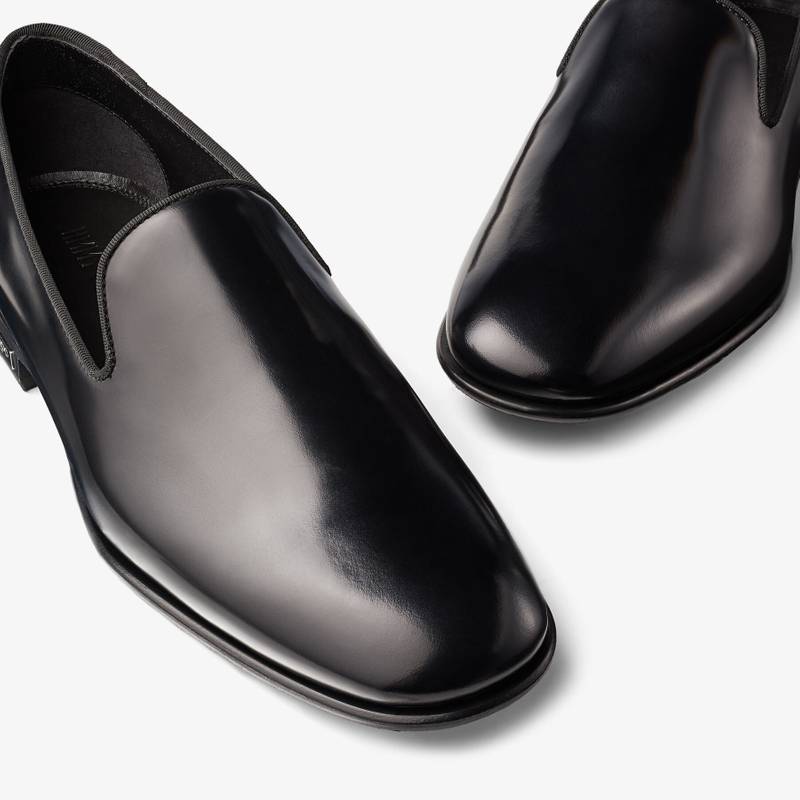 Thame
Black Shiny Calf Leather Slipper 3