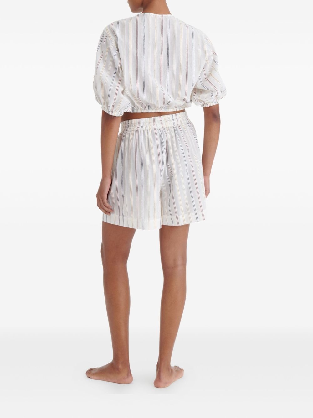 Eldorado striped puff-sleeve blouse - 3