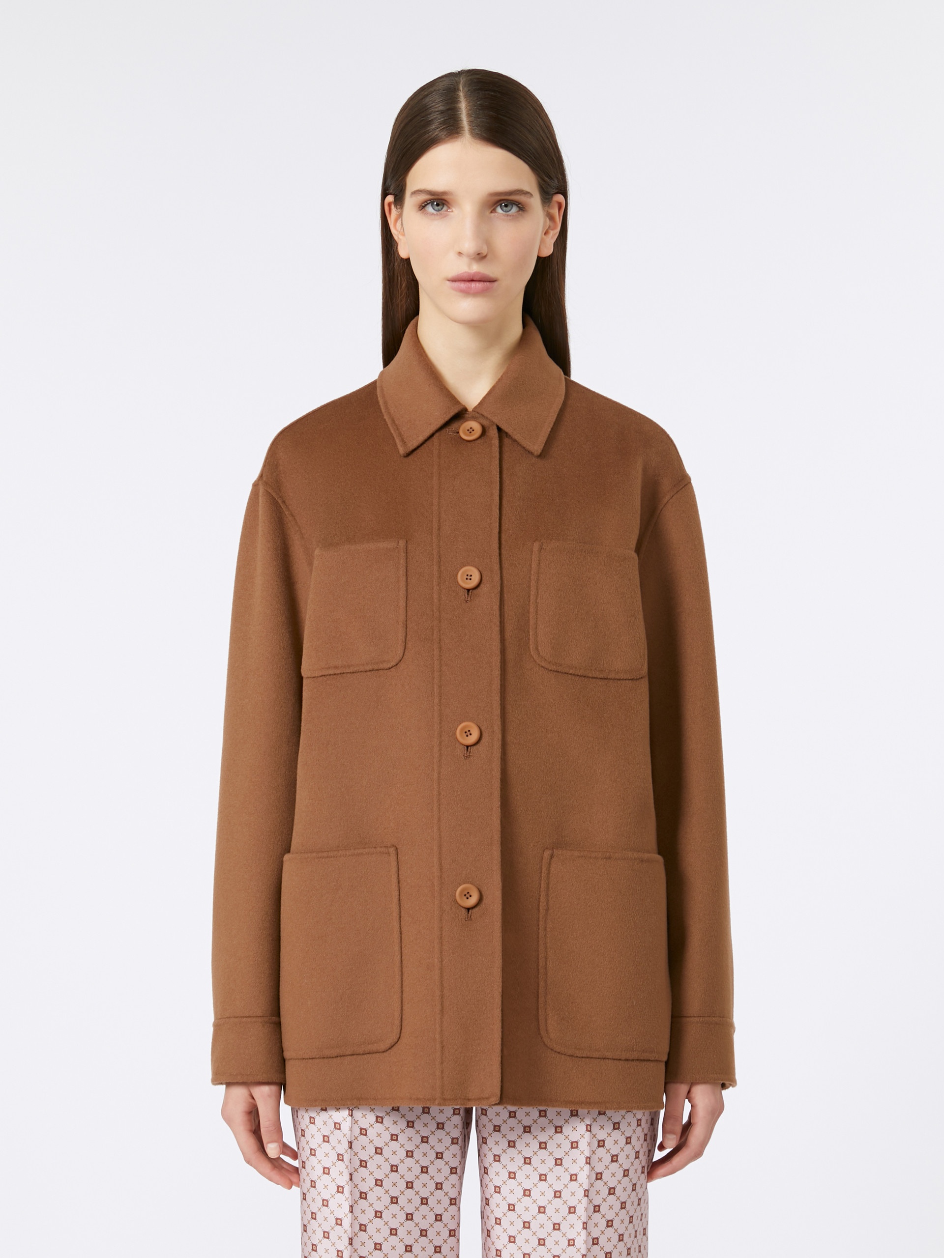 EXTRA Jacket in wool, cashmere and silk broadcloth - 3