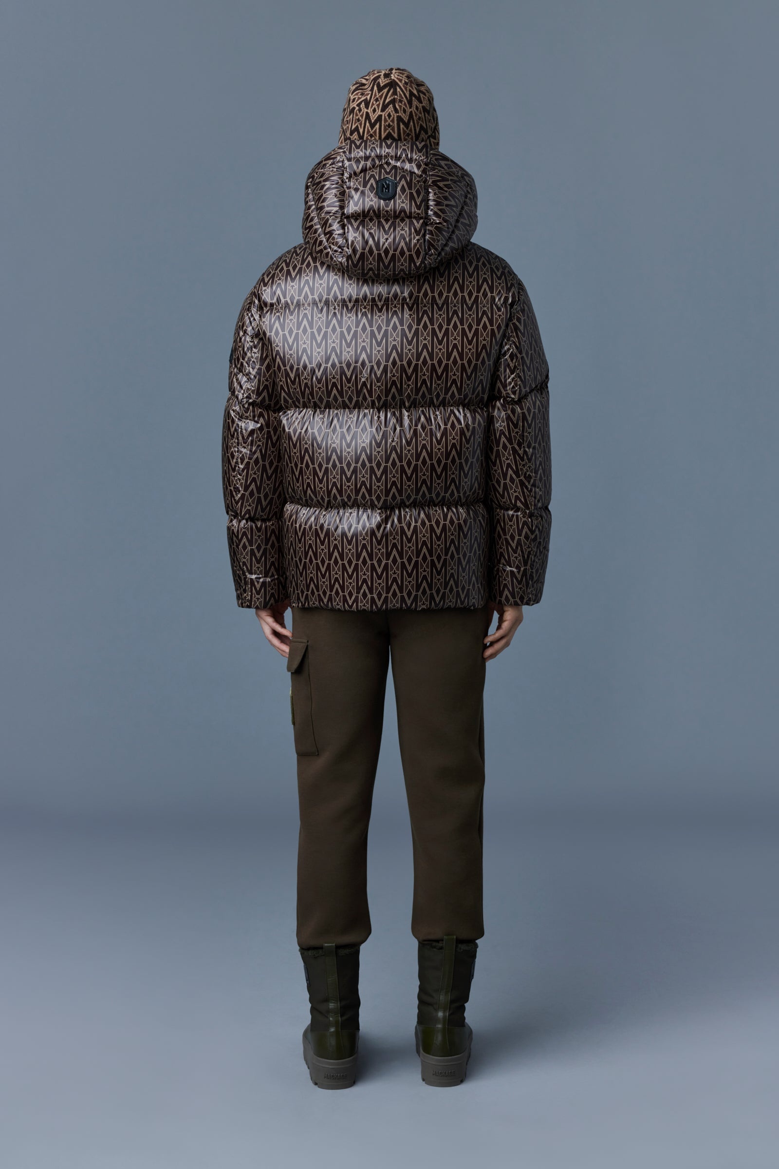 KENT lustrous light down jacket with hood - 4