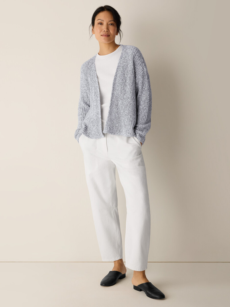 Peruvian Cotton Cloud Twist Cardigan 3