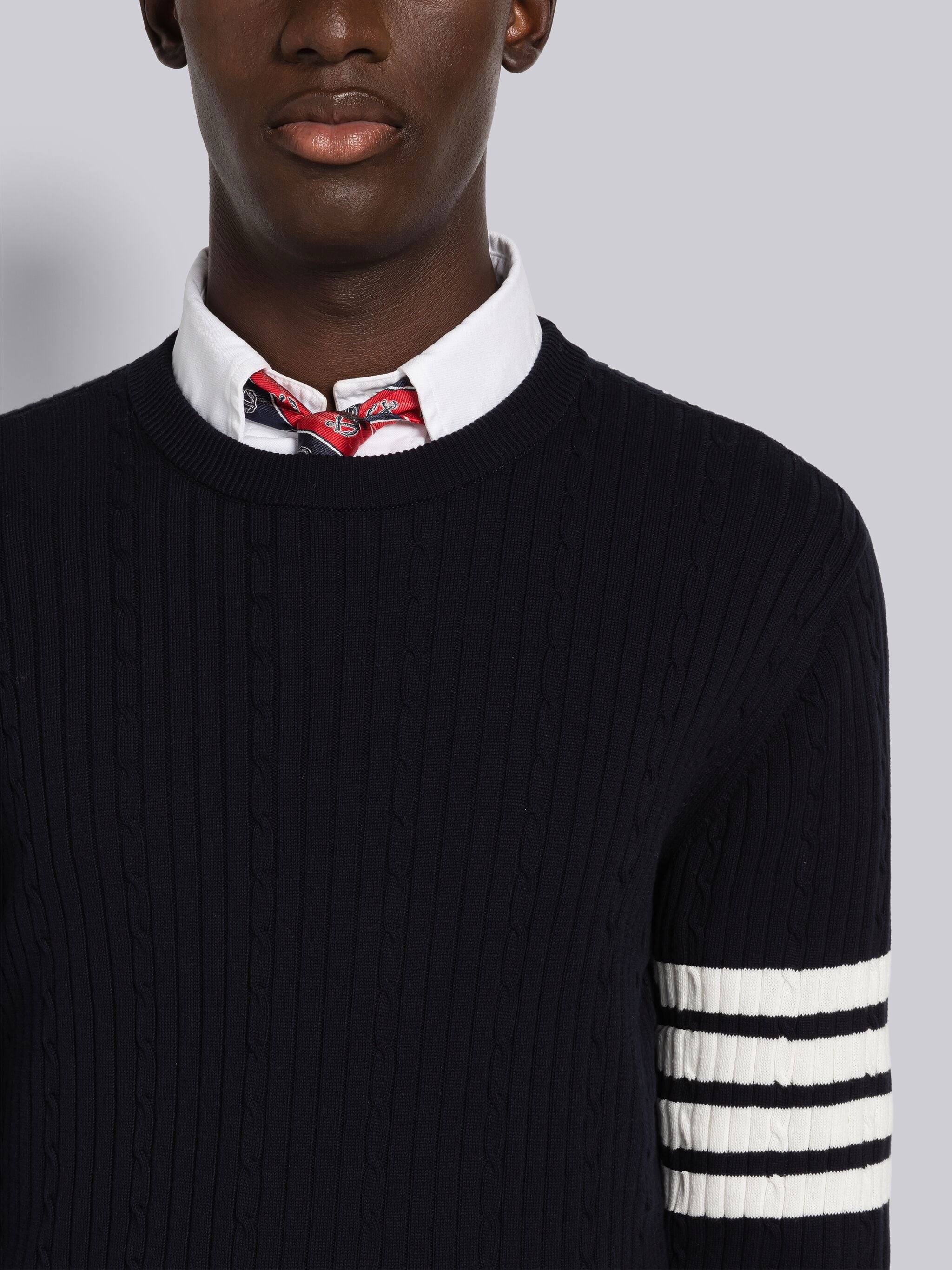 【送料&関税込】Thom Browne baby Cable Rib Stitch Cotton Pul Thom Browne Thom browne baby cable rib stitch knit