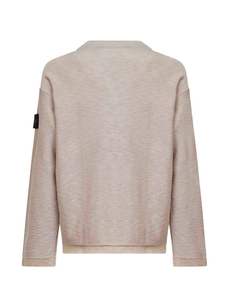 Stone Island ribbed crew-neck long-sleeve sweater outlook