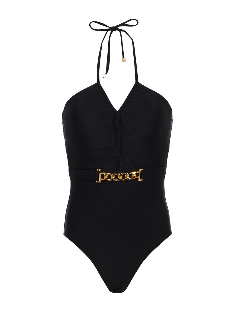 Leila Halter One-Piece Swimsuit - 1