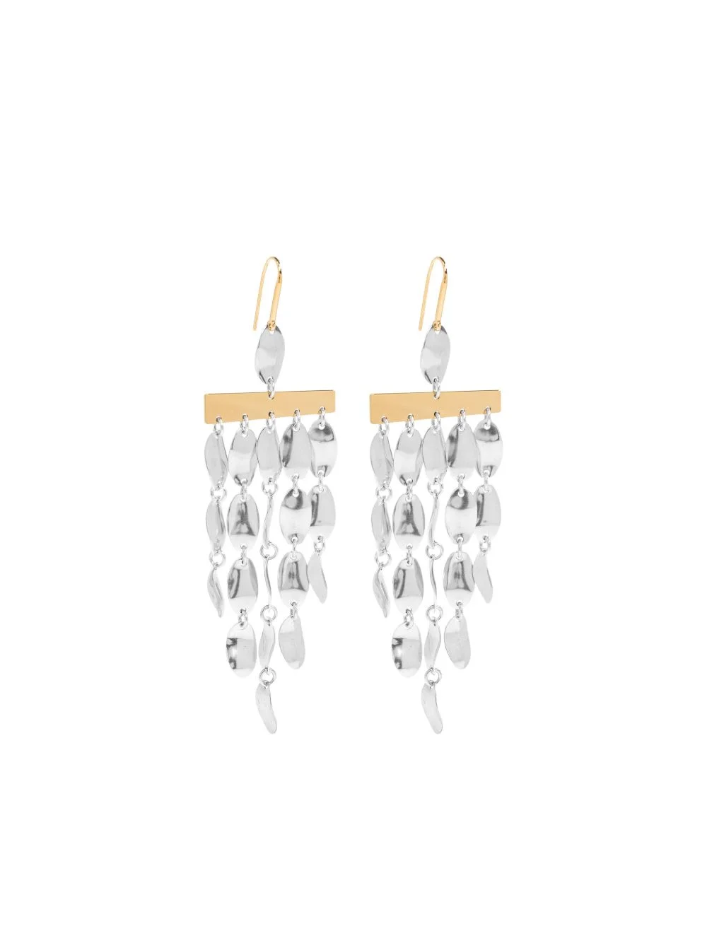 hammered droplet earrings - 1