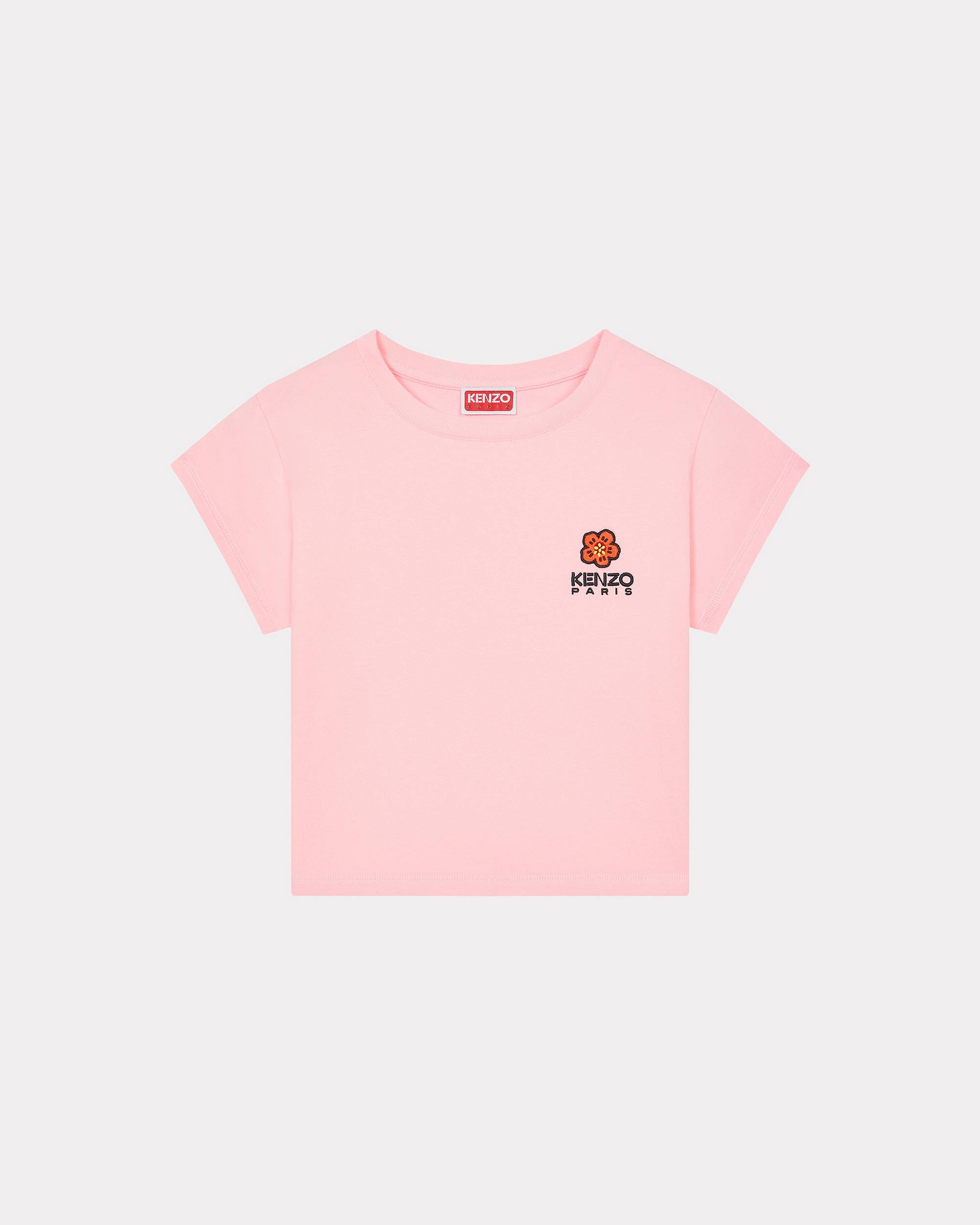 'Boke Flower Crest' micro-embroidered T-shirt - 1