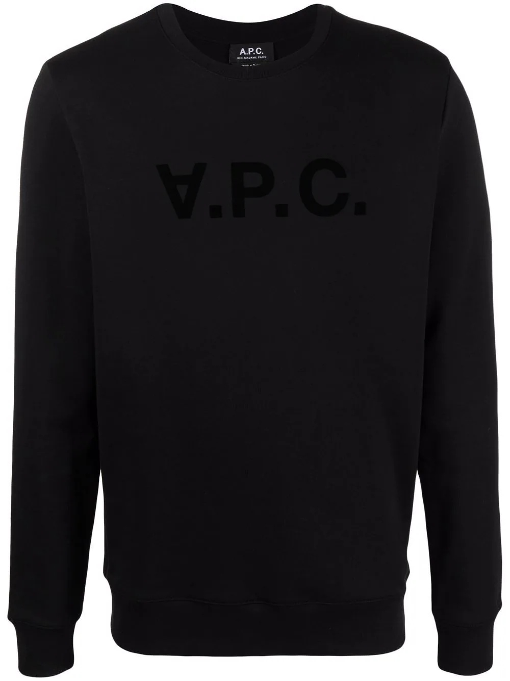 logo-print cotton sweatshirt - 1