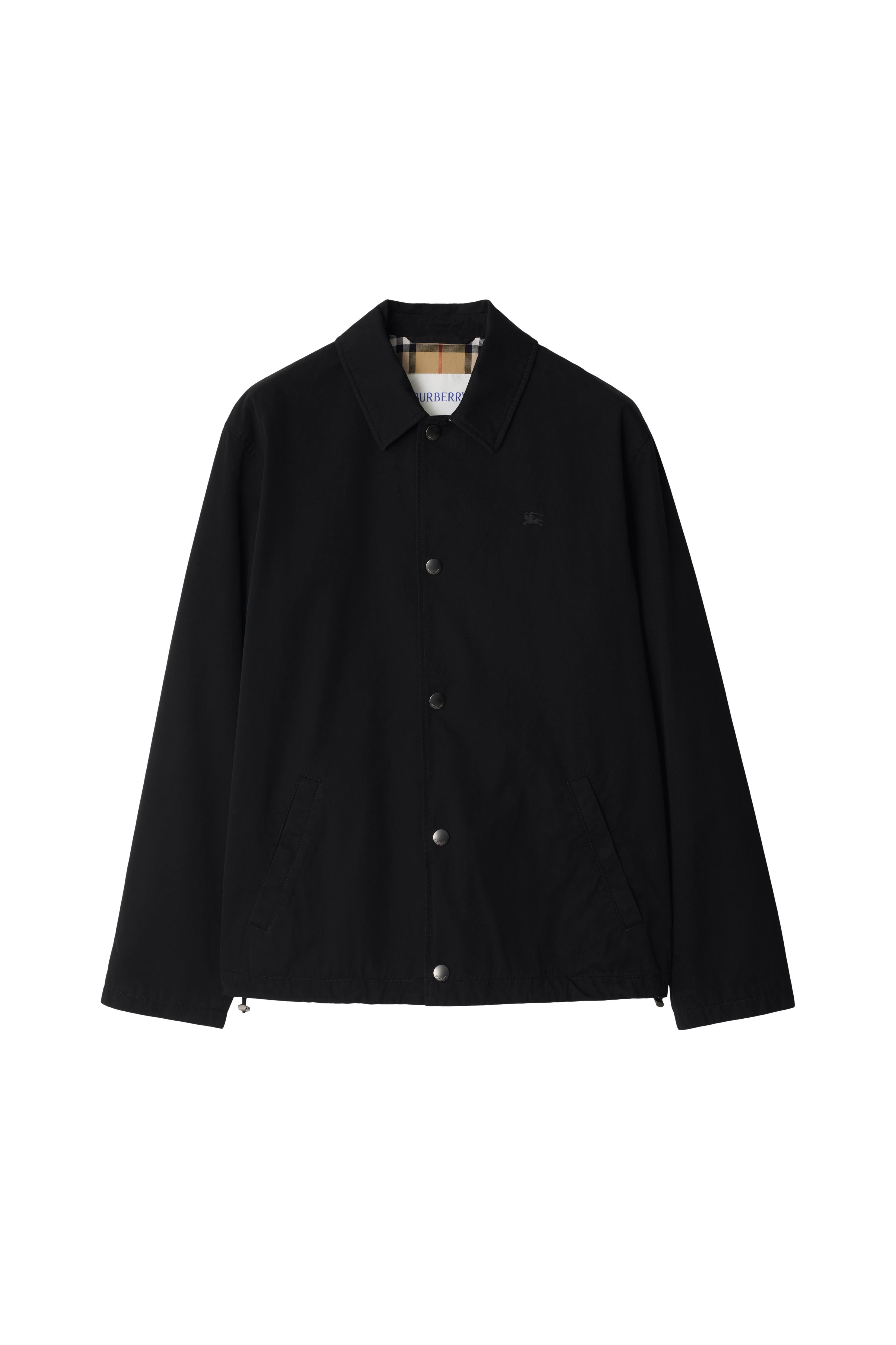 burberry Gabardine Coach Jacket in Black at Nordstrom - 2