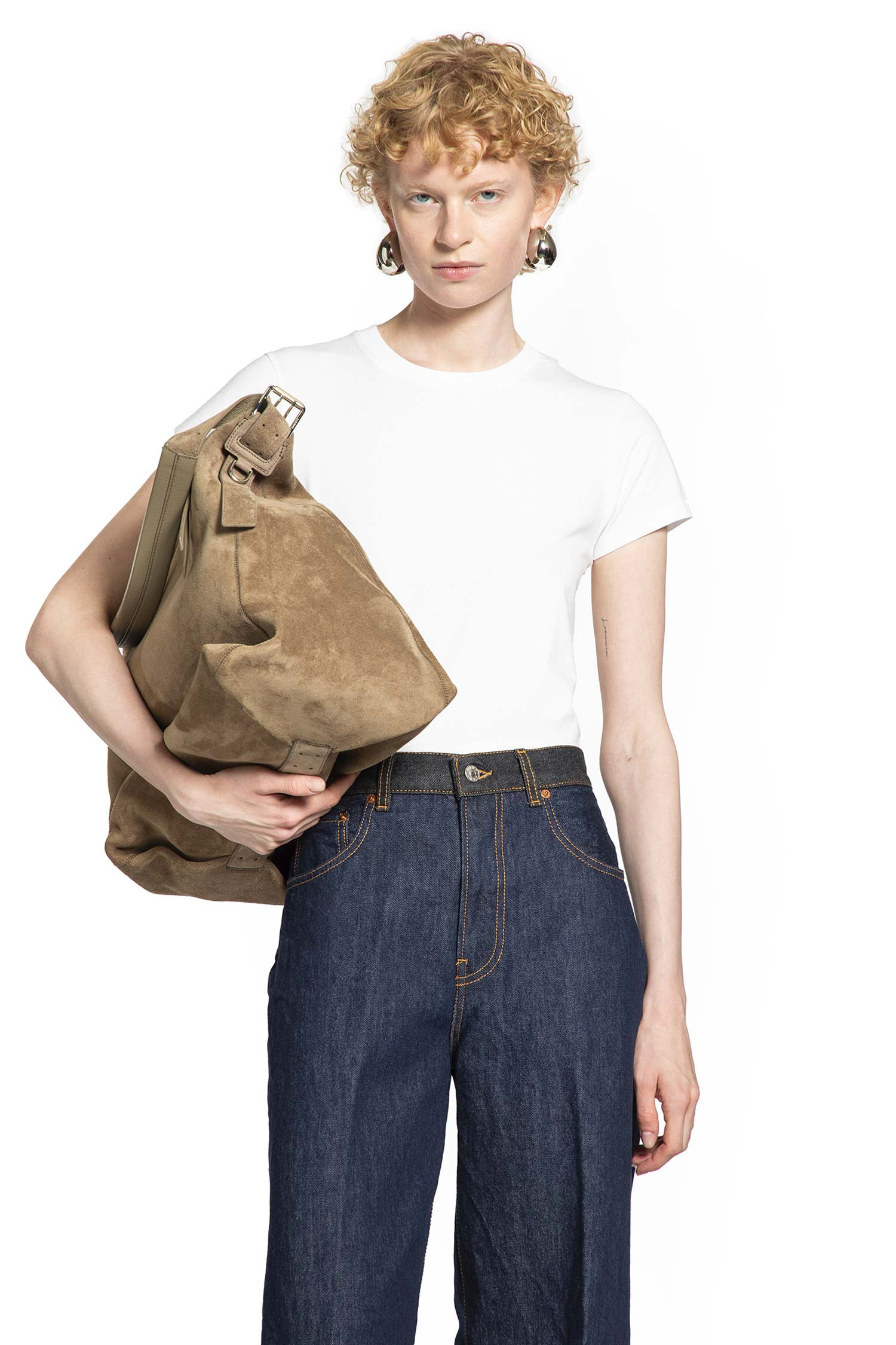 6397 Woman White T-shirts & Tank Tops - 5