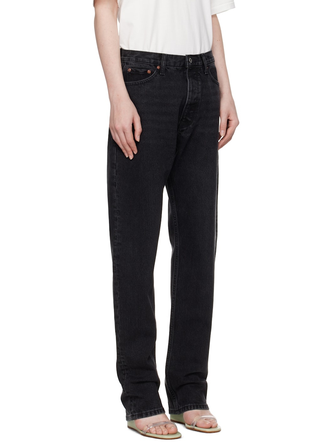Black Tapered Jeans - 2