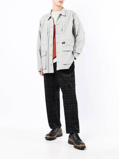 Carhartt corduroy check-print trousers outlook