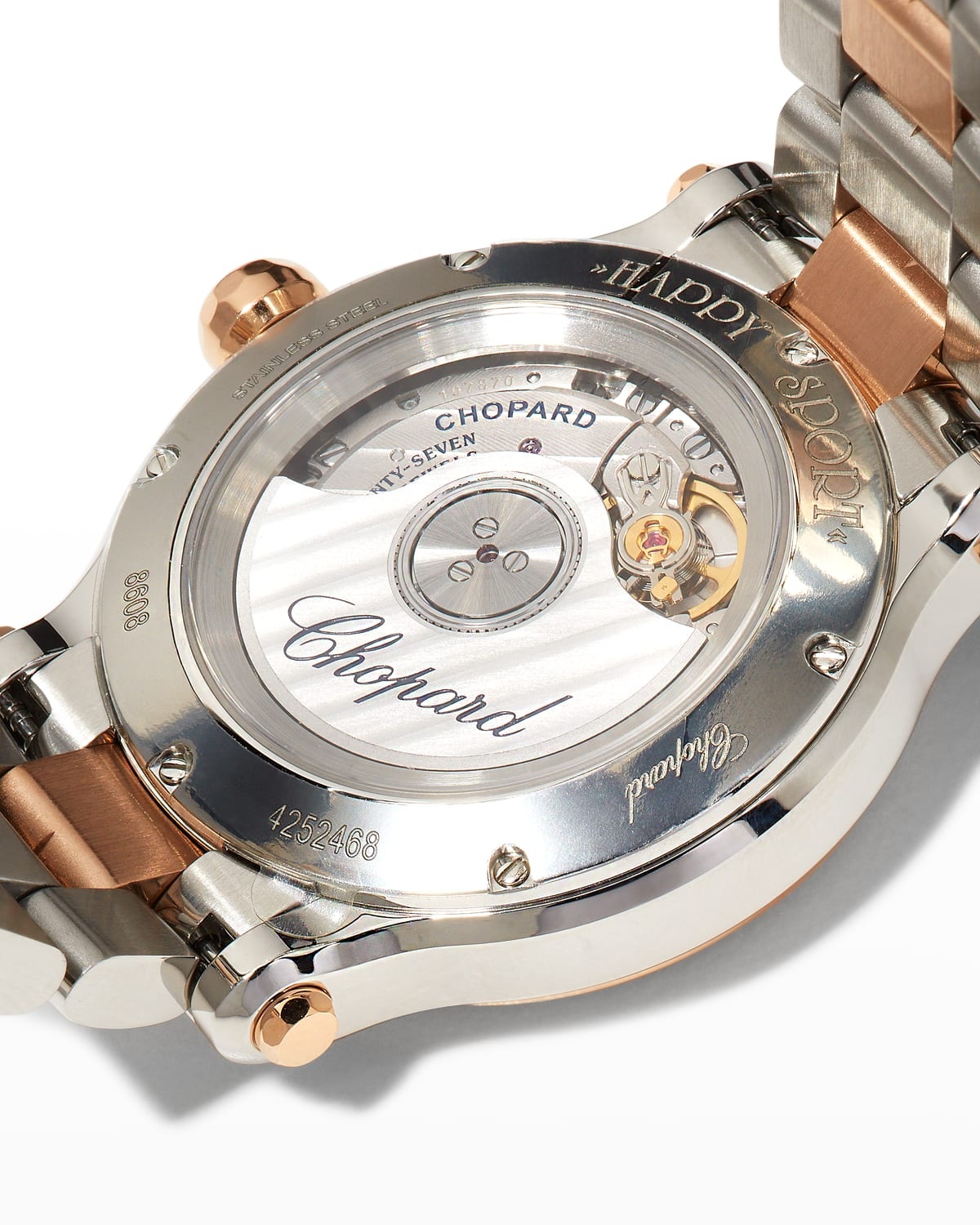 Happy Sport 33mm 18K Rose Gold Two-Tone Watch - 6