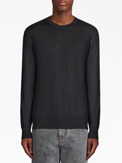 Etro logo-embroidered crew-neck jumper outlook