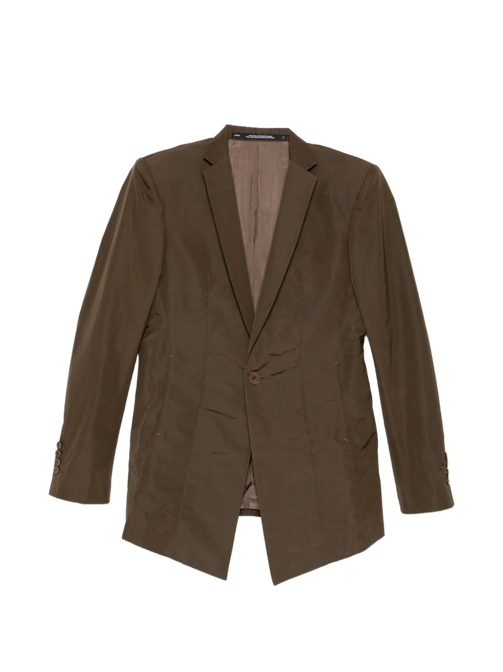 V-neck single-breasted blazer - 1