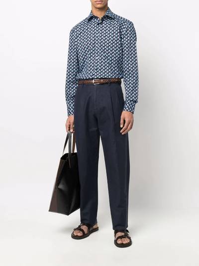 Etro paisley-print long-sleeve shirt outlook