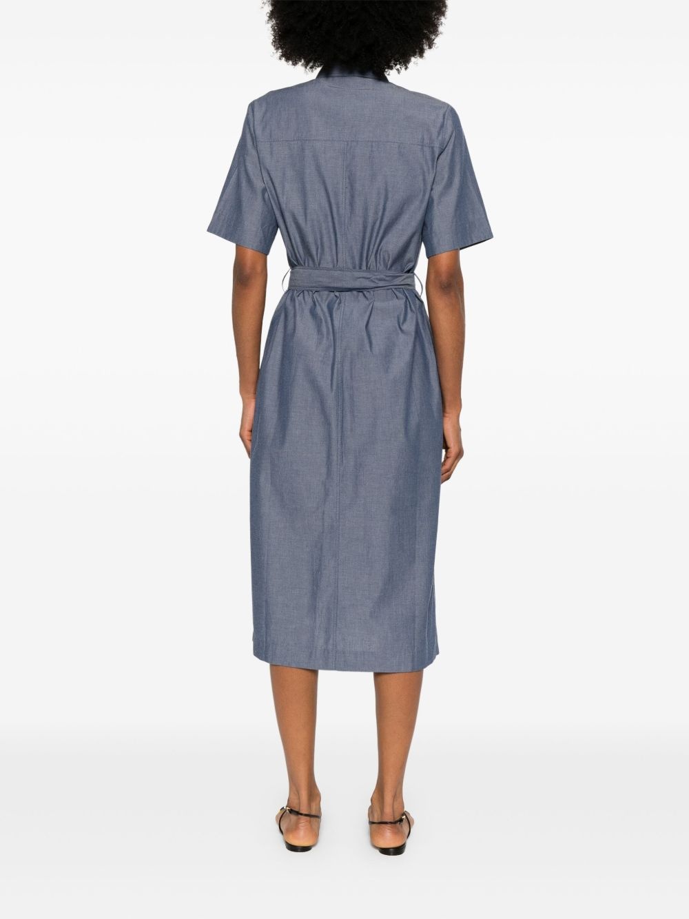double-pocket midi dress - 4