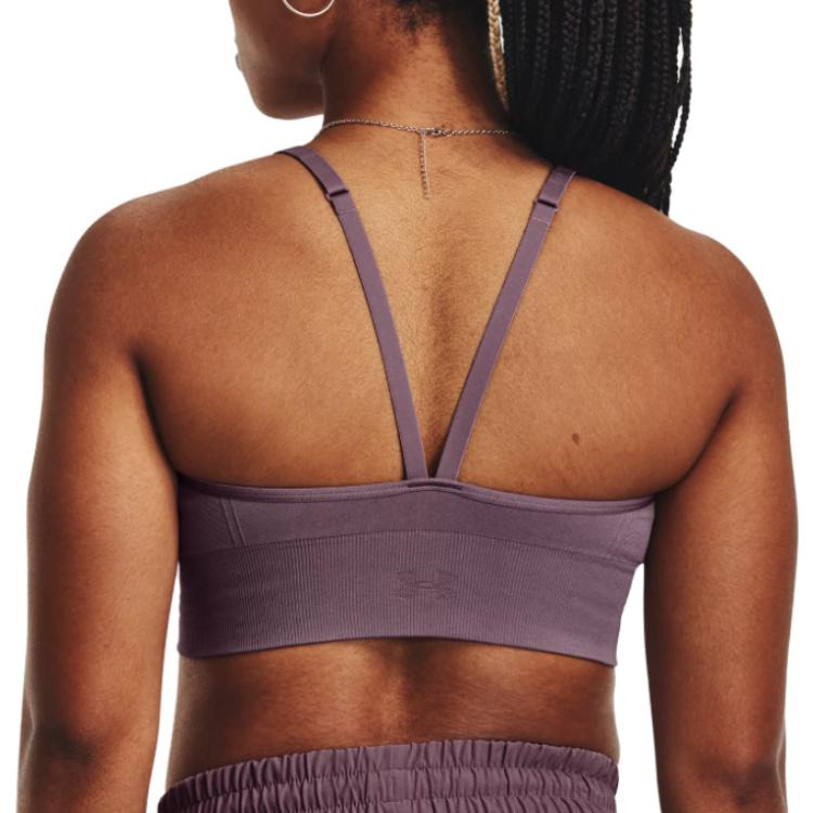 (WMNS) Under Armour Train Seamless Low Sports Bra 'Dark Purple' 1380428-500 - 4