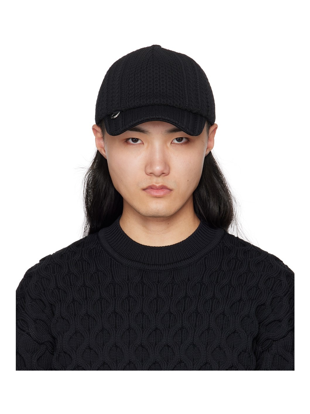 Black Les Sculptures 'La casquette Belo' Cap - 1