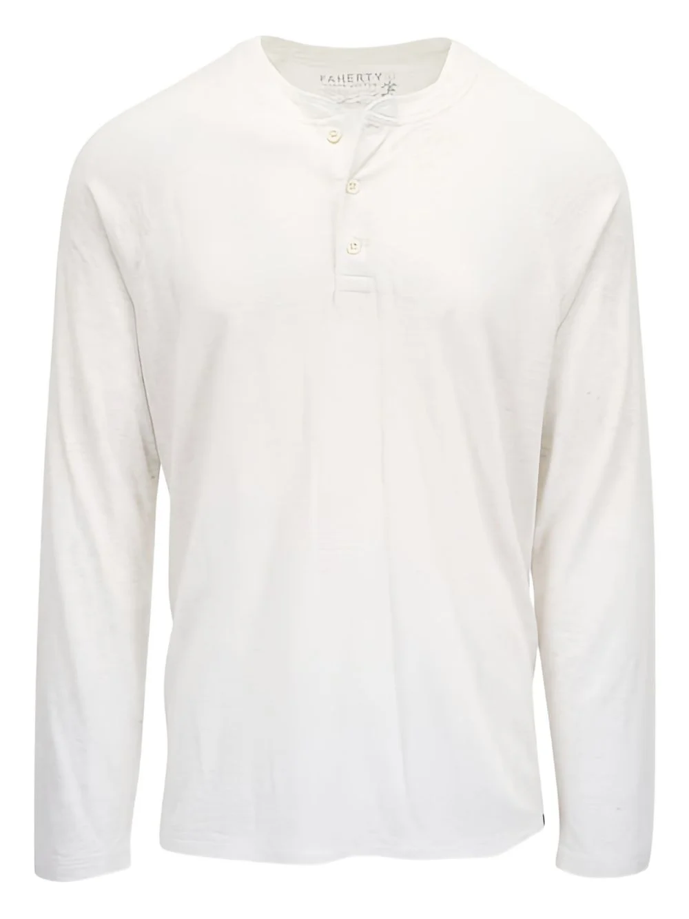 buttoned long-sleeve Henley T-shirt - 1