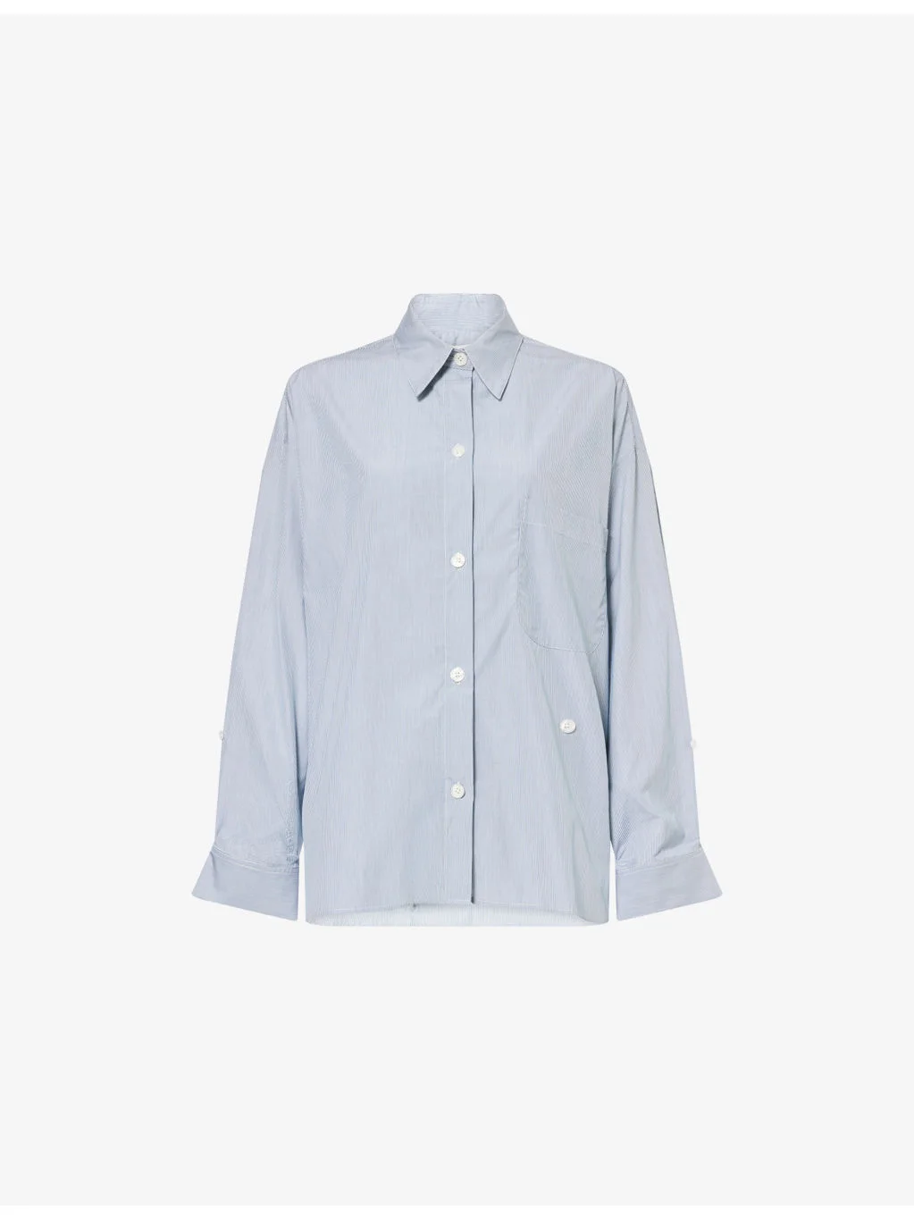 New Earl Striped Cotton-Poplin Shirt - 1