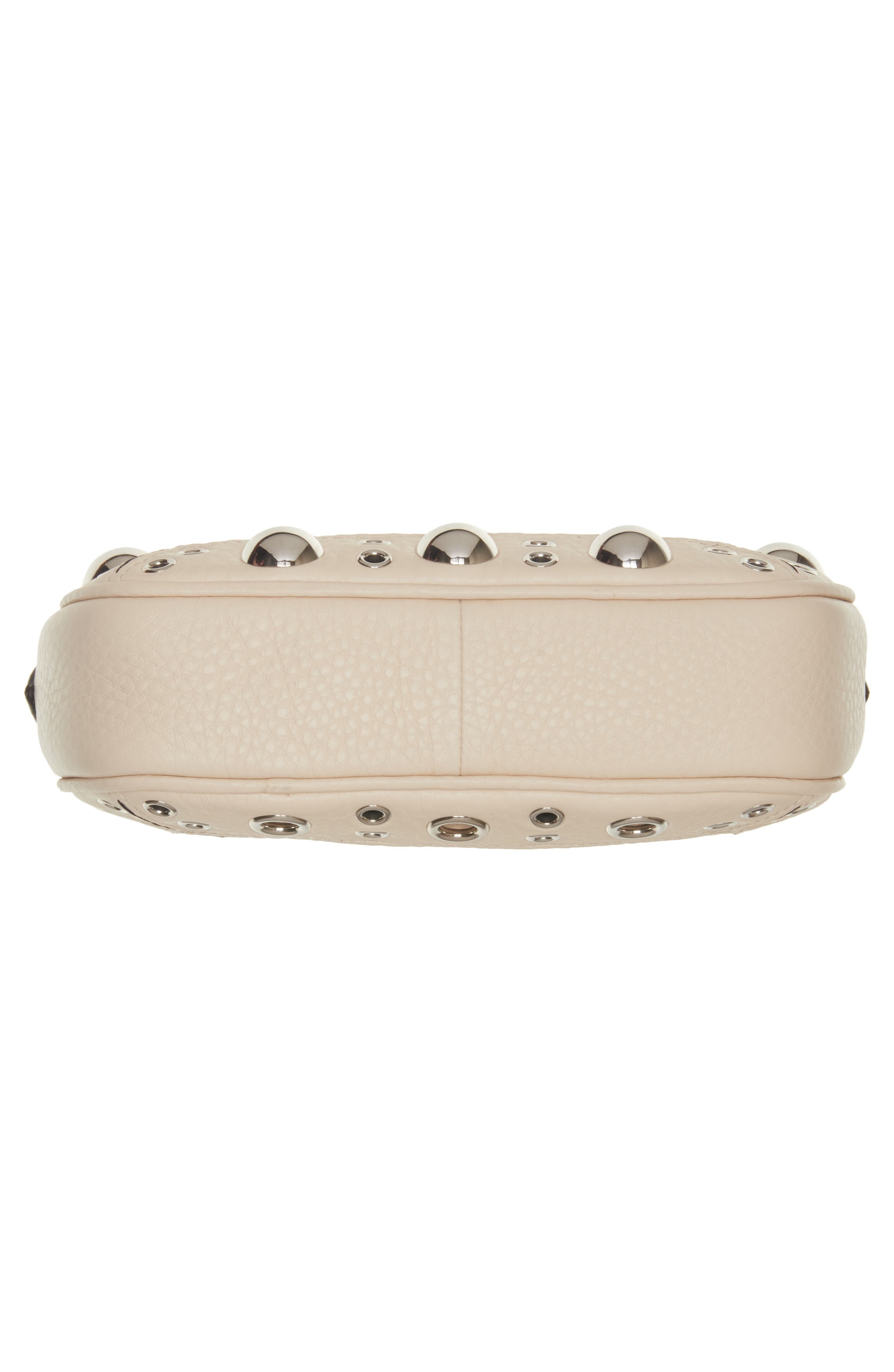 Valentino Garavani Nellcôte Studded Leather Crossbody Bag in Light Ivory at Nordstrom - 6