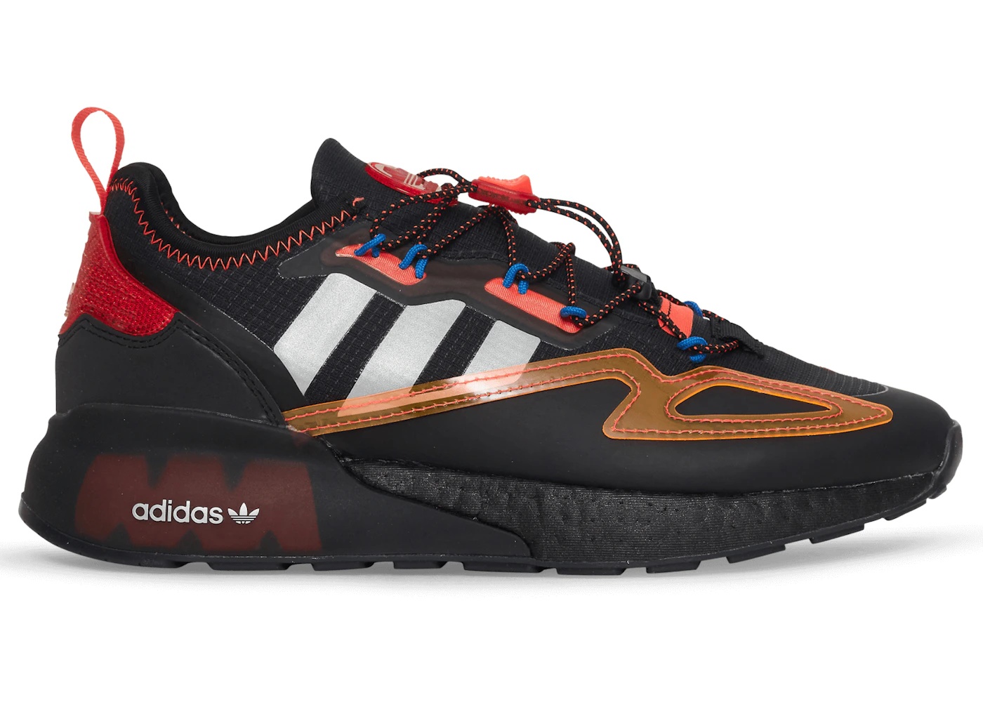 adidas ZX 2K Boost Core Black Solar Red - 1