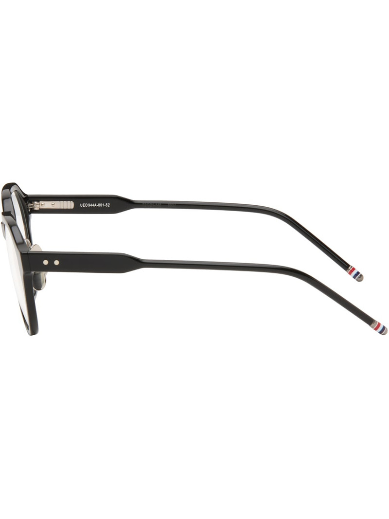 Black Acetate Oval Glasses 3