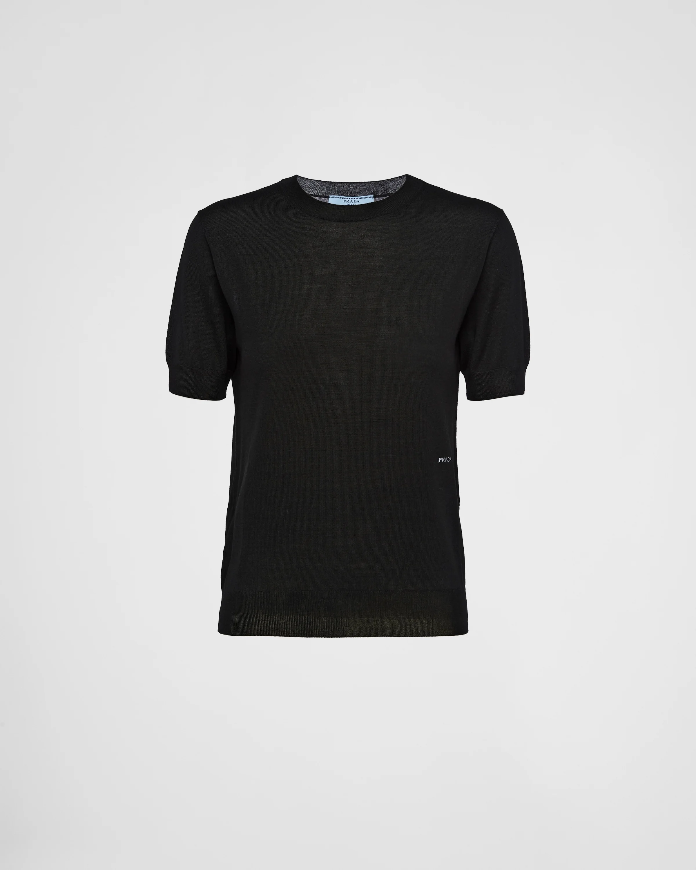 Worsted wool crew-neck sweater - 1