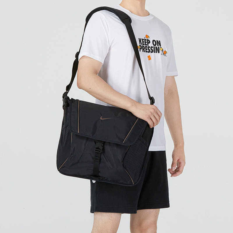 Nike Nsw EssentalsI Messenger Athleisure Casual Sports Shoulder Bag Messenger Bag Unisex Black DJ979 3