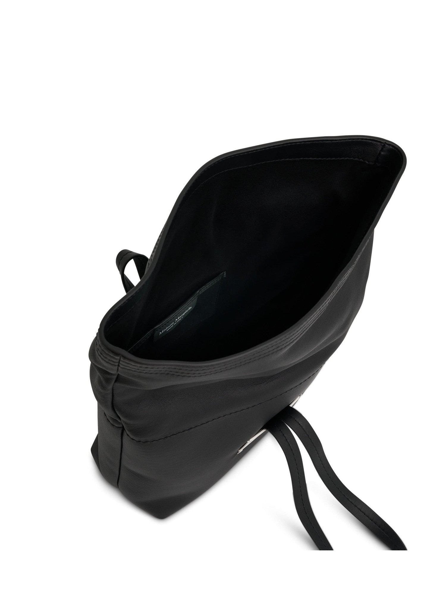 Leather Clutch Bag in Black - 5