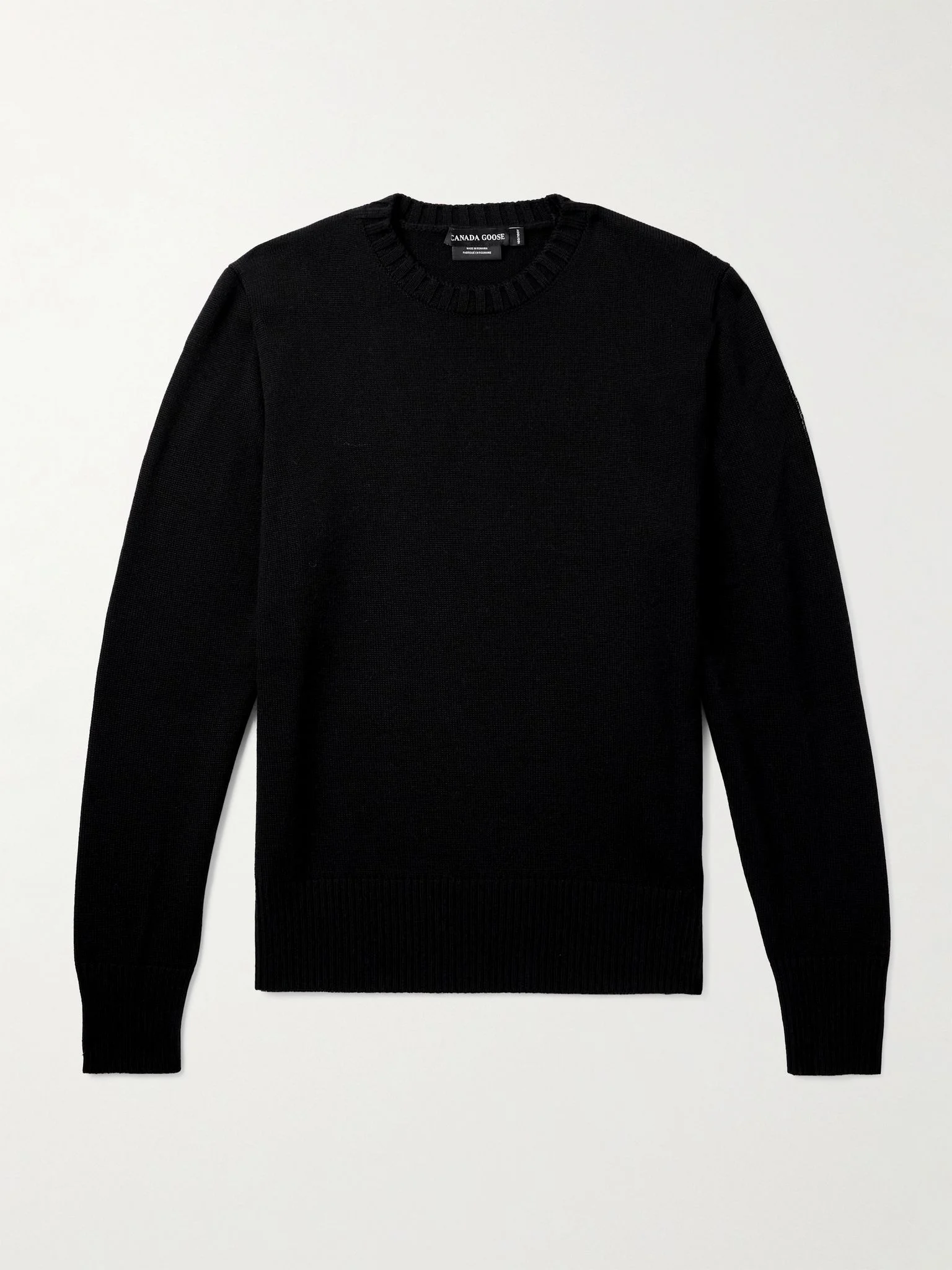 Rosseau Logo-Appliquéd Wool Sweater Black - 1