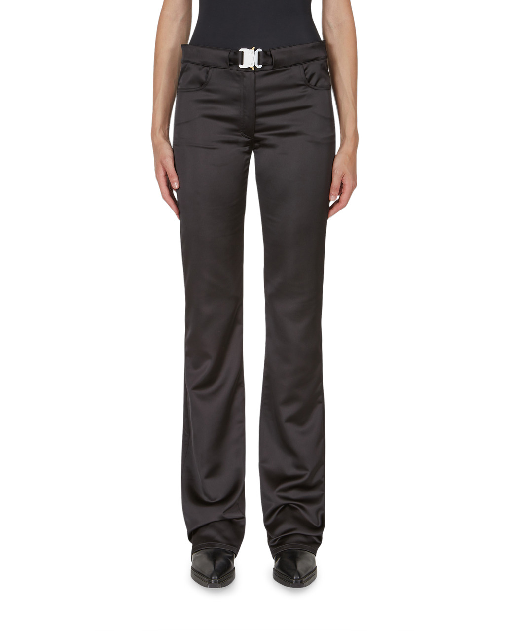 SATIN BUCKLE PANT - 2