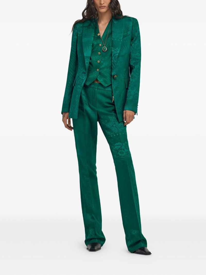 Roberto Cavalli patterned-jacquard blazer outlook