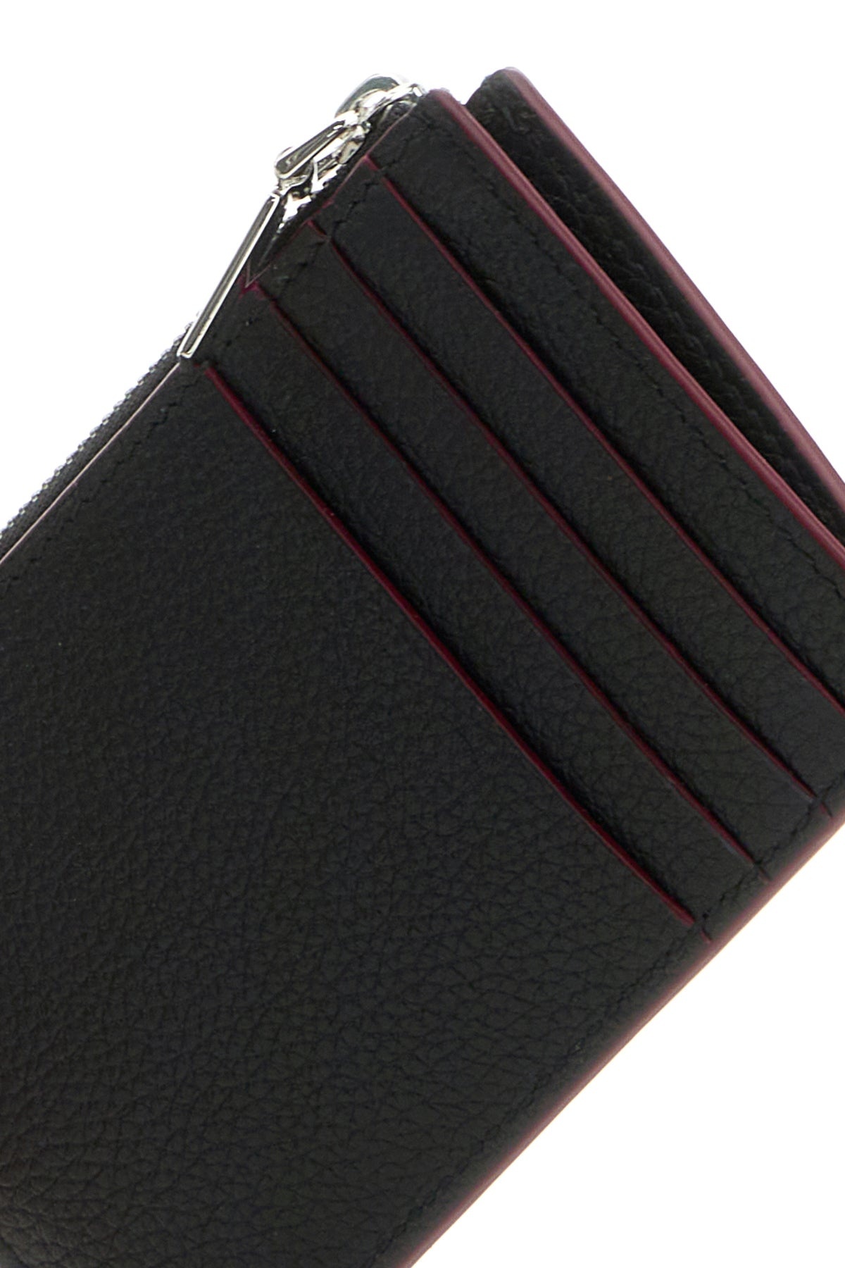 Black leather card holder - 4