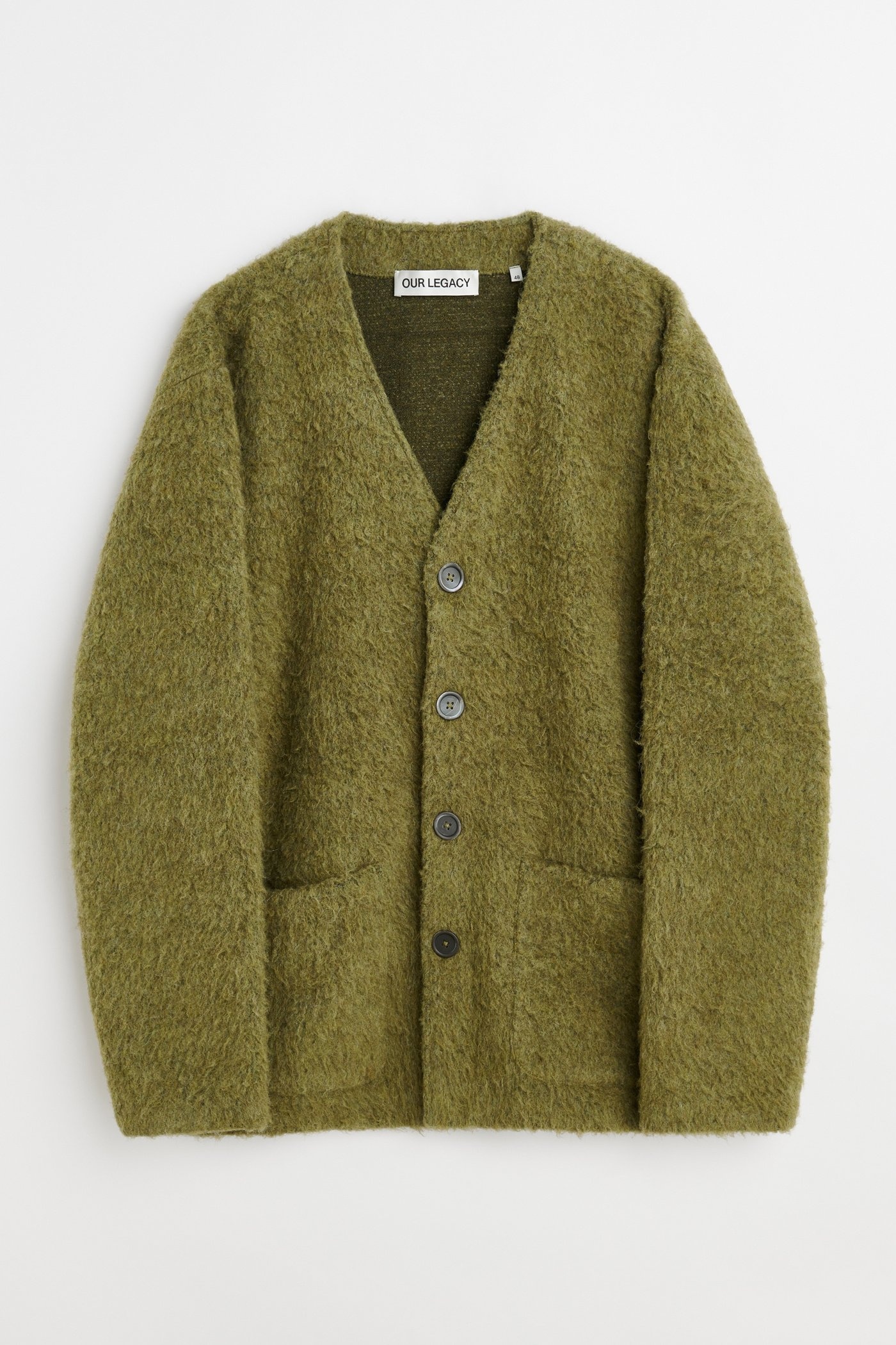 Cardigan Fresh Moss Tumble Wool - 1