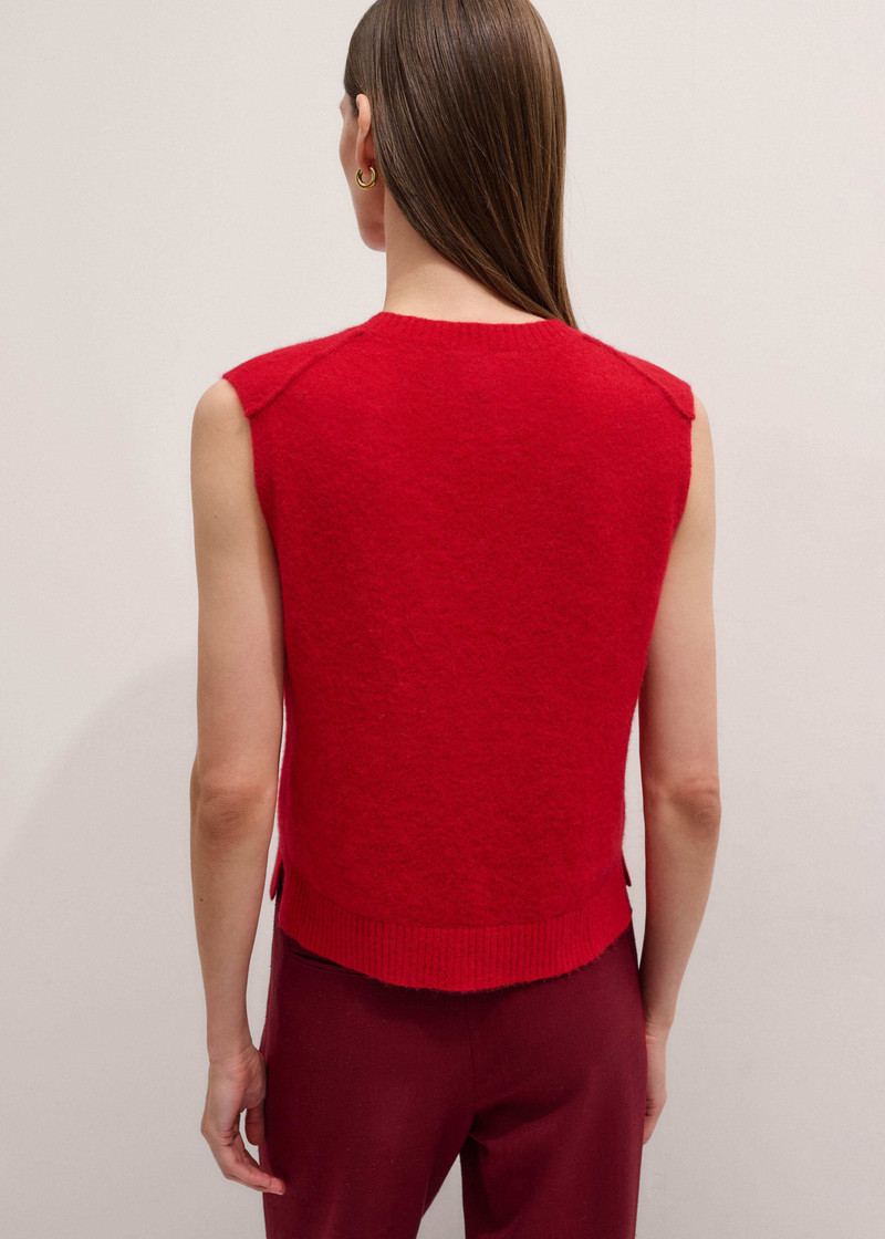 Straight Knit Vest 5