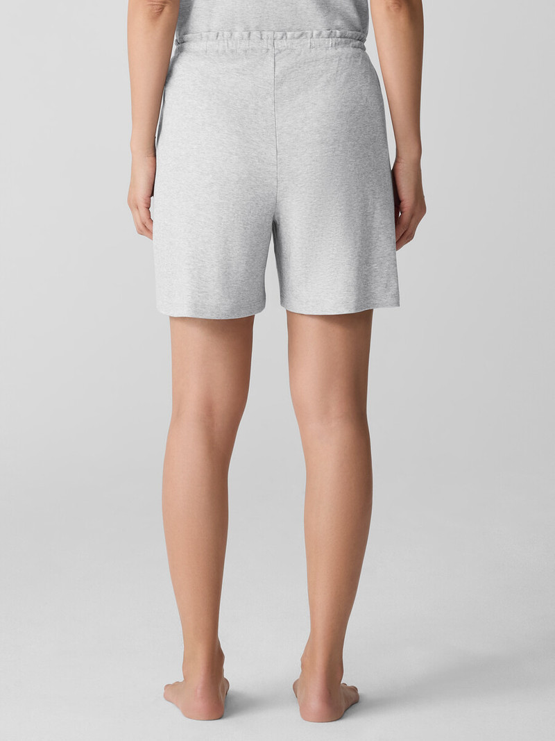 Mélange Organic Cotton Interlock Sleep Shorts 4