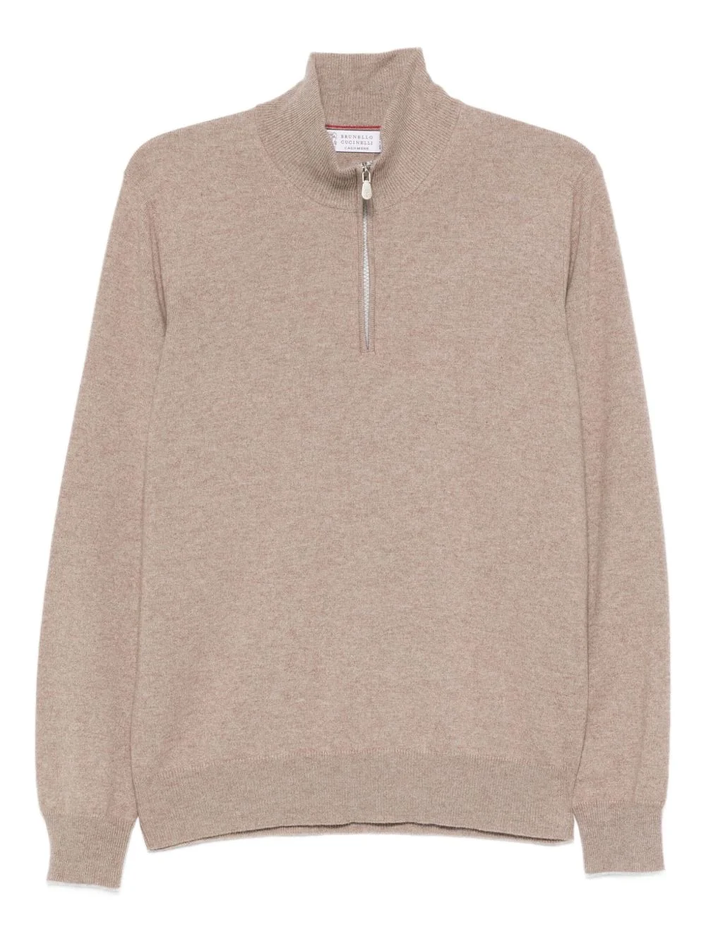 zip-up cashmere sweater - 1