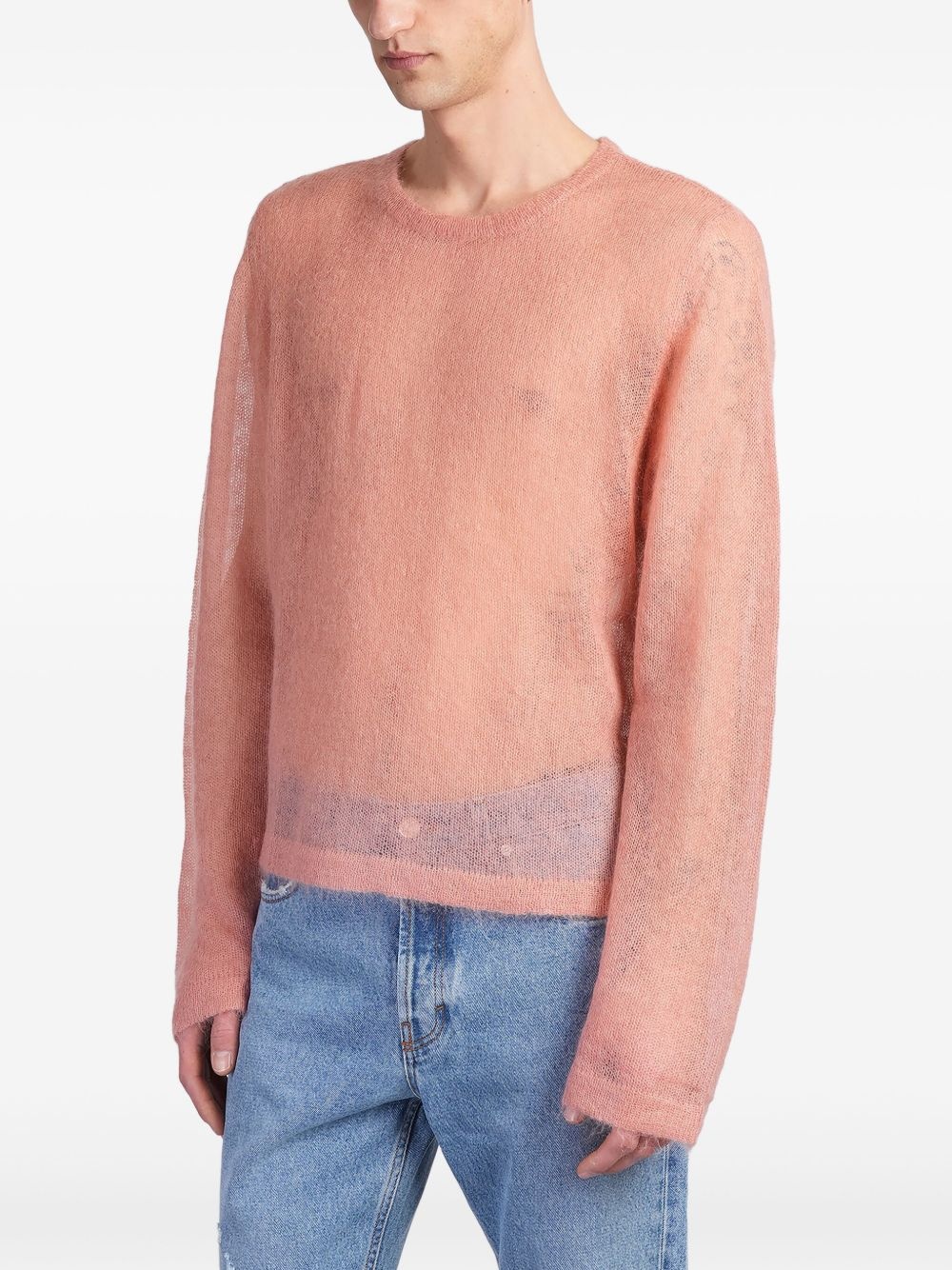 semi-sheer jumper - 3
